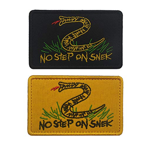 SOUTHYU 2 Stück bestickte Aufnäher, „No Step On Snek“, taktische Moral-Aufnäher, Militär-Emblem, Klettverschluss SOUTHYU 2 Stück bestickte Aufnäher, „No Step On Snek“, taktische Moral-Aufnäher, Militär-Emblem, Klettverschluss von Sowist