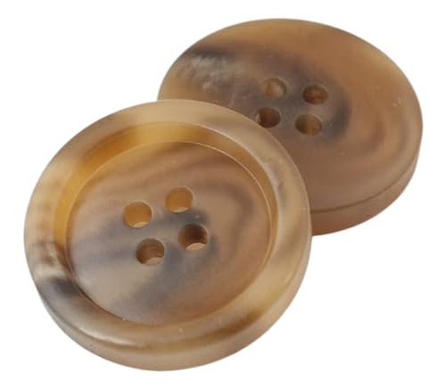 15mm-28mm Harzknopf Vier-Augen-Muster Mantel runder Knopf, Farbe 2, 20mm-10 Stk 15mm-28mm Harzknopf Vier-Augen-Muster Mantel runder Knopf, Farbe 2, 20mm-10 Stk von SpaRcz