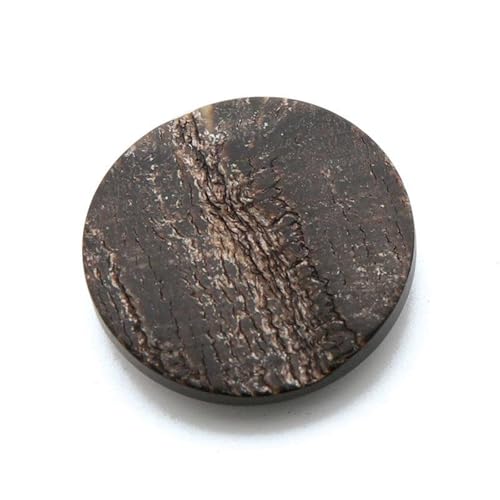 15mm-28mm runder Anzugknopf aus echtem Horn mit hohem Beinausschnitt, Schwarz, 25mm-10 Stk von SpaRcz