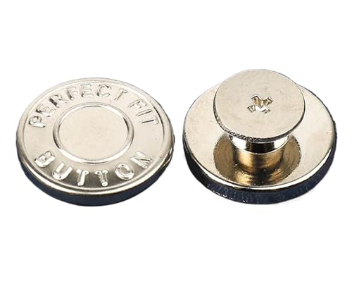 Abnehmbarer Taillenknopf aus Metall für Jeans und Jacken, Farbe 12, 17mm-10 Stk Abnehmbarer Taillenknopf aus Metall für Jeans und Jacken, Farbe 12, 17mm-10 Stk von SpaRcz