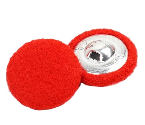 Bunte stoffbezogene Knöpfe für Mäntel, Farbe 1, 23mm-10 Stk von SpaRcz