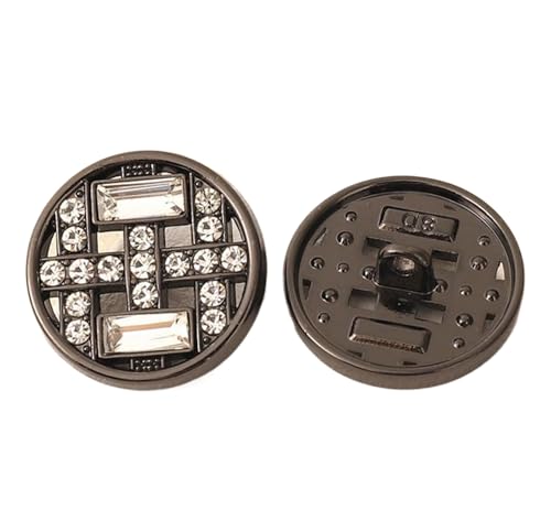 Dekorative Schnallen aus Pelzmantel mit Metallknöpfen, Farbe 3, 16mm-10 Stk von SpaRcz