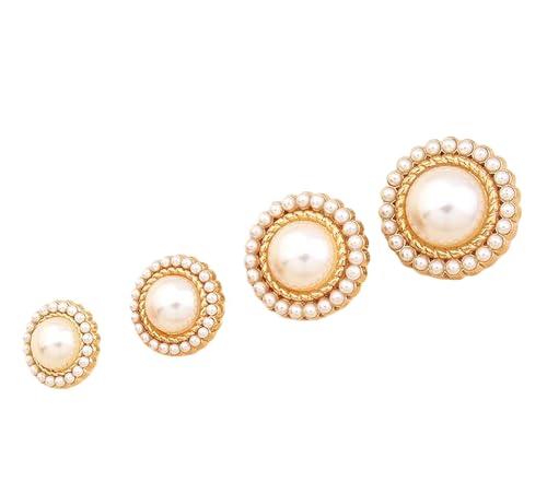 Doppelter Kaschmirmantel mit Knöpfen und dekorativen Knöpfen, Gold, 23mm-10 Stk Doppelter Kaschmirmantel mit Knöpfen und dekorativen Knöpfen, Gold, 23mm-10 Stk von SpaRcz