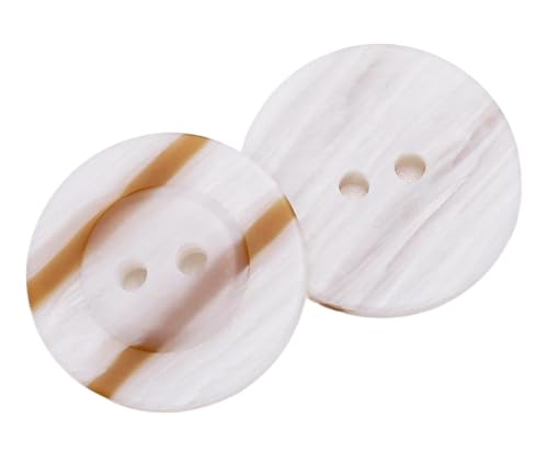 Gemusterte Harzknöpfe, runde Vierlochknöpfe, Farbe 15, 25mm-10 Stk von SpaRcz