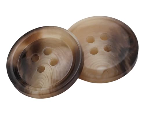 Gemusterte Harzknöpfe, runde Vierlochknöpfe, Farbe 24, 22mm-10 Stk von SpaRcz
