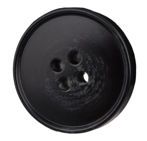 Gemusterte Knöpfe aus Harz mit vier Löchern in den Farben Weiß, Schwarz und Kaffee, Farbe 2, 25mm-10 Stk von SpaRcz