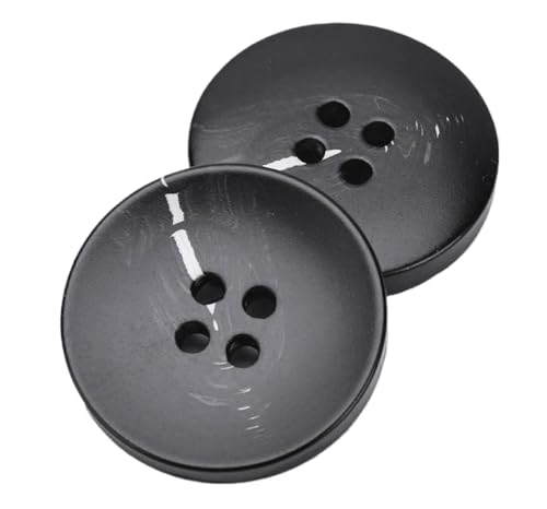 Gestreifter Harzknopf für Mäntel und Anzüge, Farbe 2, 21mm-10 Stk von SpaRcz