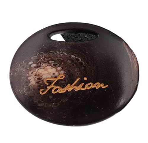 Harz-Knopf, oval, hohl, dekorative Knöpfe, Kaffee, 21mm-5 Stk von SpaRcz