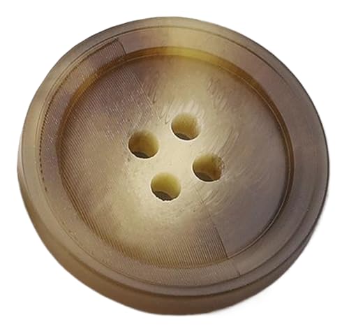 Harzknöpfe für Mäntel, Jacken und Strickwaren, Kaffee, 18mm-10 Stk von SpaRcz