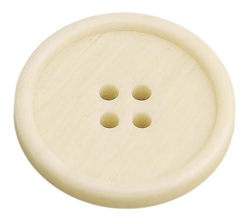 Harzknöpfe für Mäntel und Strickwaren, Beige, 25mm-10 Stk von SpaRcz
