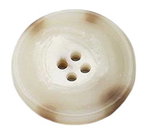 Harzknopf, großes Vierloch-Knopfzubehör, Farbe 2, 20mm-10 Stk von SpaRcz