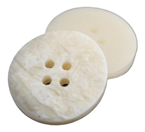 Harzknopf, mattierter Vier-Augen-Knopf für Anzug, Kleidung, Mantel, Farbe 3, 25mm-10 Stk Harzknopf, mattierter Vier-Augen-Knopf für Anzug, Kleidung, Mantel, Farbe 3, 25mm-10 Stk von SpaRcz