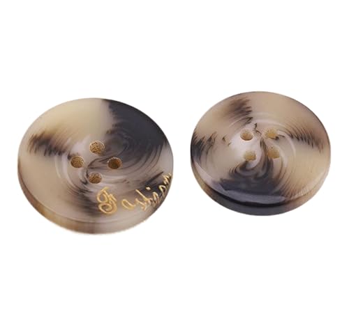 Harzknopf für Mäntel, Blazer und Strickwaren, Farbe 5, 25mm-10 Stk von SpaRcz