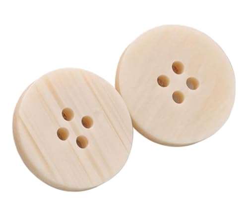 Knöpfe aus Kunstharz, Holzmaserung imitiert, runde Knöpfe mit vier Löchern für Anzüge und Hemden, Farbe 6, 20mm-10 Stk von SpaRcz