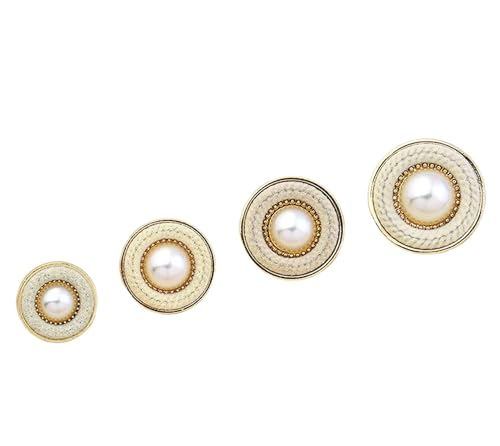 Knopf-Mantel-Anzug-Frauen-Perlen-großer Knopf-Kleidungs-Zusätze, Beige, 18mm-10 Stk Knopf-Mantel-Anzug-Frauen-Perlen-großer Knopf-Kleidungs-Zusätze, Beige, 18mm-10 Stk von SpaRcz