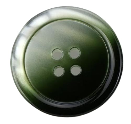 Mantelpulloverknopf aus Kunstharzperlen, Farbe 2, 15mm-10 Stk von SpaRcz