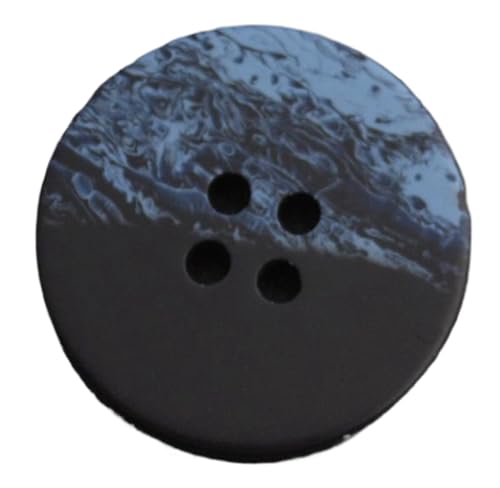 Matte Harzknöpfe 15–30mm, Blau, 11,5mm-10 Stk von SpaRcz