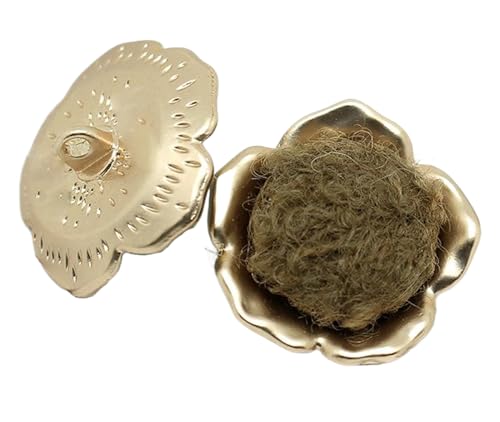 Metallknöpfe für Mantel, Kaschmirpullover, Knöpfe aus Legierung, dekorative Knöpfe, Farbe 6, 17,5mm-10 Stk von SpaRcz