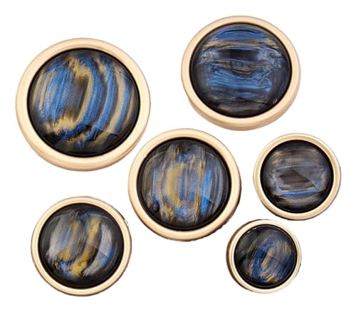 Metallknopf-Mantelanzug, dekoratives Knopfzubehör, Farbe 2, 15mm-10 Stk Metallknopf-Mantelanzug, dekoratives Knopfzubehör, Farbe 2, 15mm-10 Stk von SpaRcz