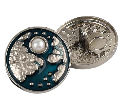 Metallknopf für Damenhemden und Jeansröcke, Farbe 2, 20mm-10 Stk von SpaRcz