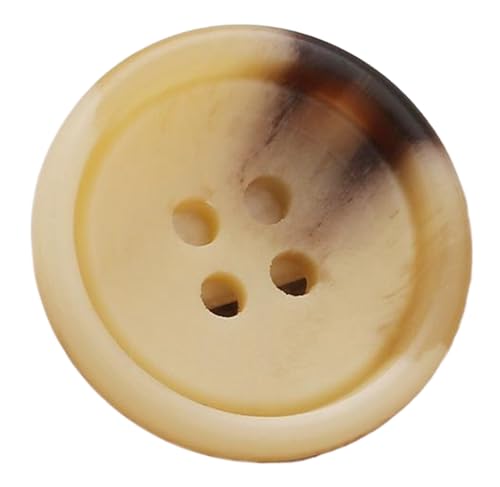 Muster Harzknopf Anzugjacke Runder Vier-Augen-Knopf, Farbe 19, 18mm-10 Stk von SpaRcz