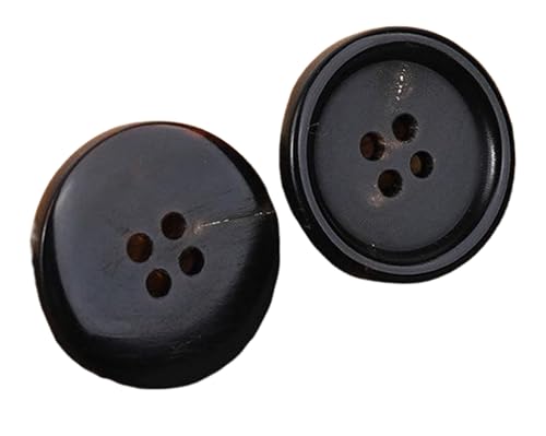 Natürliche Hornknöpfe für Mäntel und Anzüge, Farbe 3, 15mm-10 Stk von SpaRcz