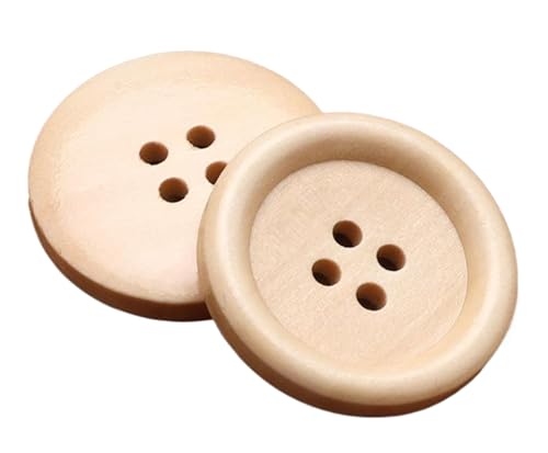 Originaler Holzknopf, Naturholz, dünner Rand, Vierloch-Holzknopf, Farbe 2, 23mm-10 Stk Originaler Holzknopf, Naturholz, dünner Rand, Vierloch-Holzknopf, Farbe 2, 23mm-10 Stk von SpaRcz