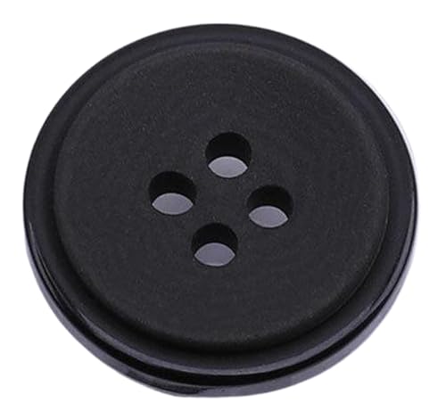 Schwarze Harzknöpfe für Anzüge und Mäntel, Farbe 2, 18mm-10 Stk von SpaRcz