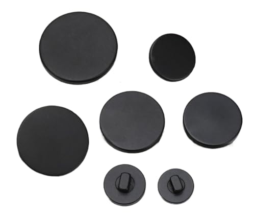 Schwarze Harzknöpfe für Mäntel und Anzüge, Farbe 2, 34mm-10 Stk von SpaRcz