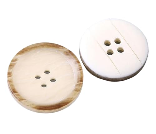 Schwarze Vierlochknöpfe aus Kunstharz für formelle und lässige Kleidung, Farbe 16, 25mm-10 Stk von SpaRcz