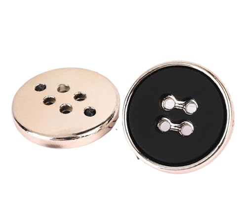 Schwarze runde Harzknöpfe für Mäntel und Anzüge, Farbe 4, 18mm-10 Stk von SpaRcz