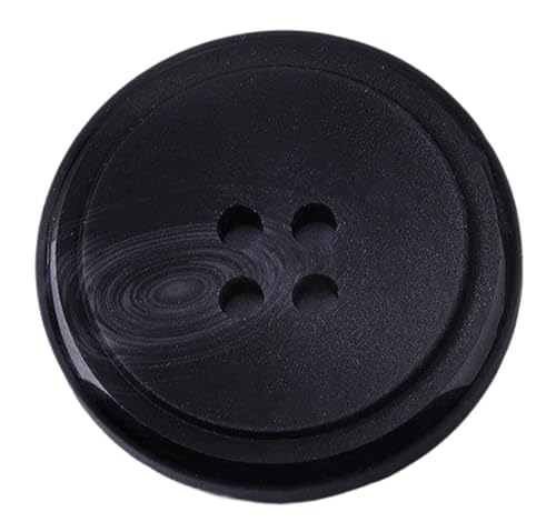 Schwarzer Harzknopf für Anzug, Farbe 11, 18mm-10 Stk von SpaRcz