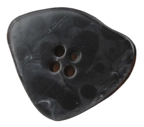 Unregelmäßige dreieckige Vier-Augen-Dekoration, Mantel, Windjacke, Jacke, Kunstharzknöpfe, Farbe 2, 40mm-5 Stk von SpaRcz