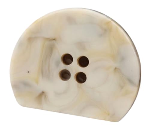 Unregelmäßiger Halbkreismantel mit Harzknöpfen, Farbe 1, 28mm-10 Stk Unregelmäßiger Halbkreismantel mit Harzknöpfen, Farbe 1, 28mm-10 Stk von SpaRcz