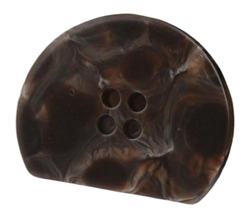 Unregelmäßiger Halbkreismantel mit Harzknöpfen, Farbe 3, 33mm-10 Stk Unregelmäßiger Halbkreismantel mit Harzknöpfen, Farbe 3, 33mm-10 Stk von SpaRcz