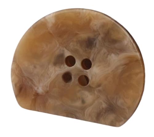 Unregelmäßiger Halbkreismantel mit Harzknöpfen, Farbe 4, 20mm-10 Stk Unregelmäßiger Halbkreismantel mit Harzknöpfen, Farbe 4, 20mm-10 Stk von SpaRcz