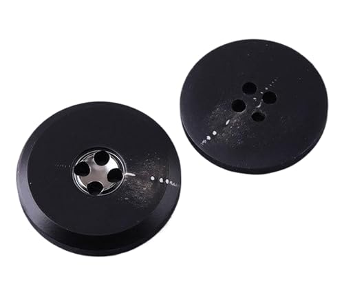 Vier Löcher für Mäntel, schwarze Knöpfe, Farbe 12, 20mm-10 Stk Vier Löcher für Mäntel, schwarze Knöpfe, Farbe 12, 20mm-10 Stk von SpaRcz
