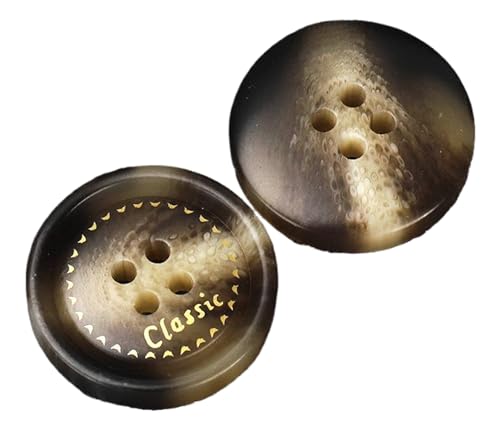 Zweifarbige Knöpfe aus Kunstharz für Mäntel und Anzüge, Khaki, 18mm-10 Stk Zweifarbige Knöpfe aus Kunstharz für Mäntel und Anzüge, Khaki, 18mm-10 Stk von SpaRcz