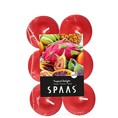 Spaas 10 x 12 Duft-Teelichter in Flatpacks, Paraffinwachs, Aluminiumbecher True Red, D 39 mm x H 16 mm Spaas 10 x 12 Duft-Teelichter in Flatpacks, Paraffinwachs, Aluminiumbecher True Red, D 39 mm x H 16 mm von Spaas