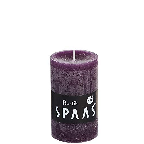 Spaas 12 Rustikale Stumpenkerzen ohne Duft, Paraffinwachs Aubergine, D 48 mm x H 80 mm Spaas 12 Rustikale Stumpenkerzen ohne Duft, Paraffinwachs Aubergine, D 48 mm x H 80 mm von Spaas