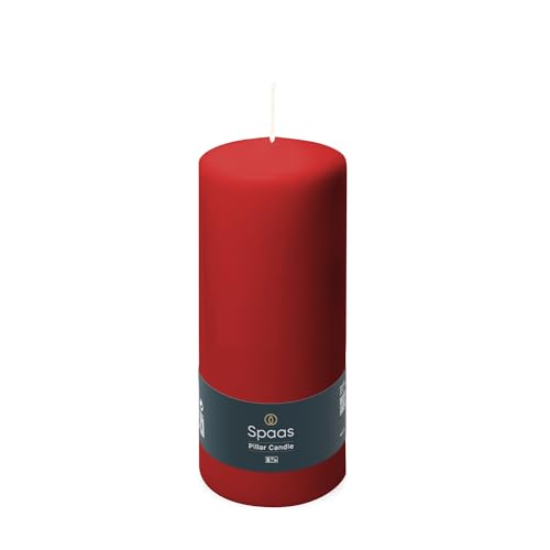 Spaas 12 geruchlose Stumpenkerzen Paraffinwachs rot D 60 mm H 150 mm Spaas 12 geruchlose Stumpenkerzen Paraffinwachs rot D 60 mm H 150 mm von Spaas