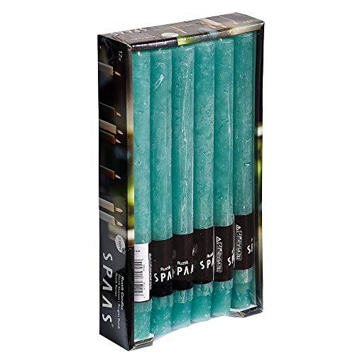 Spaas 12 x 12 Rustikale Duftkerzen, Paraffinwachs, Smaragdgrün, D 21 mm x H 250 mm Spaas 12 x 12 Rustikale Duftkerzen, Paraffinwachs, Smaragdgrün, D 21 mm x H 250 mm von Spaas