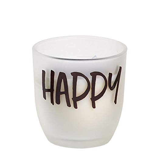 Spaas 6 Duftkerzen aus mattiertem Glas, Paraffinwachs, Happy, 73 mm D x 83 mm H Spaas 6 Duftkerzen aus mattiertem Glas, Paraffinwachs, Happy, 73 mm D x 83 mm H von Spaas