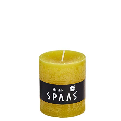 Spaas 8 Rustikale Stumpenkerzen ohne Duft, Paraffinwachs Autumn Yellow, D 68 mm x H 80 mm Spaas 8 Rustikale Stumpenkerzen ohne Duft, Paraffinwachs Autumn Yellow, D 68 mm x H 80 mm von Spaas