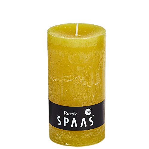 Spaas 8 Rustikale Stumpenkerzen ohne Duft, Paraffinwachs Autumn Yellow, D 70 mm x H 130 mm Spaas 8 Rustikale Stumpenkerzen ohne Duft, Paraffinwachs Autumn Yellow, D 70 mm x H 130 mm von Spaas