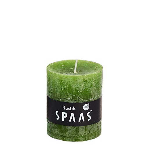 Spaas 8 Rustikale Stumpenkerzen ohne Duft, Paraffinwachs olivgrün, D 68 mm x H 80 mm Spaas 8 Rustikale Stumpenkerzen ohne Duft, Paraffinwachs olivgrün, D 68 mm x H 80 mm von Spaas