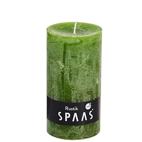 Spaas 8 Rustikale Stumpenkerzen ohne Duft, Paraffinwachs olivgrün, D 70 mm x H 130 mm Spaas 8 Rustikale Stumpenkerzen ohne Duft, Paraffinwachs olivgrün, D 70 mm x H 130 mm von Spaas