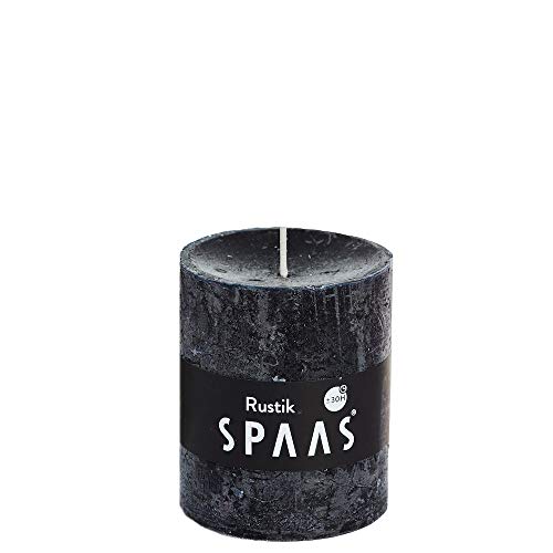Spaas 8 Rustikale Stumpenkerzen ohne Duft, Paraffinwachs schwarz, D 68 mm x H 80 mm Spaas 8 Rustikale Stumpenkerzen ohne Duft, Paraffinwachs schwarz, D 68 mm x H 80 mm von Spaas
