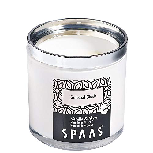 Spaas Duftkerze im Modulglas, ± 30 Stunden-Sensual Blush, Paraffinwachs, Weiß, D x H 76 mm, 410 Spaas Duftkerze im Modulglas, ± 30 Stunden-Sensual Blush, Paraffinwachs, Weiß, D x H 76 mm, 410 von Spaas