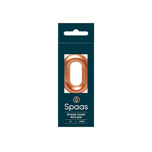 Spaas Geburtstagskerze Zahl '0', roségold Spaas Geburtstagskerze Zahl '0', roségold von Spaas